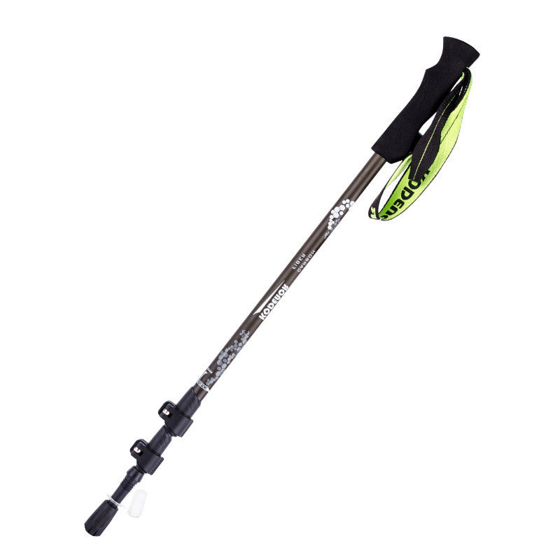 KTX-225747 Lightweight Carbon Fiber Folding Trekking Pole with Three-Section Telescopic Design