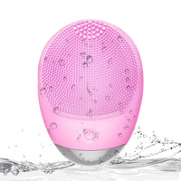 HKM-105427 High-Frequency Vibration Silicone Facial Cleansing Brush - USB Rechargeable, Waterproof, Unisex Skin Care Tool