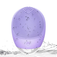 HKM-105427 High-Frequency Vibration Silicone Facial Cleansing Brush - USB Rechargeable, Waterproof, Unisex Skin Care Tool
