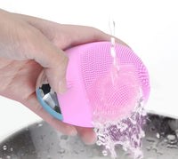 HKM-105427 High-Frequency Vibration Silicone Facial Cleansing Brush - USB Rechargeable, Waterproof, Unisex Skin Care Tool