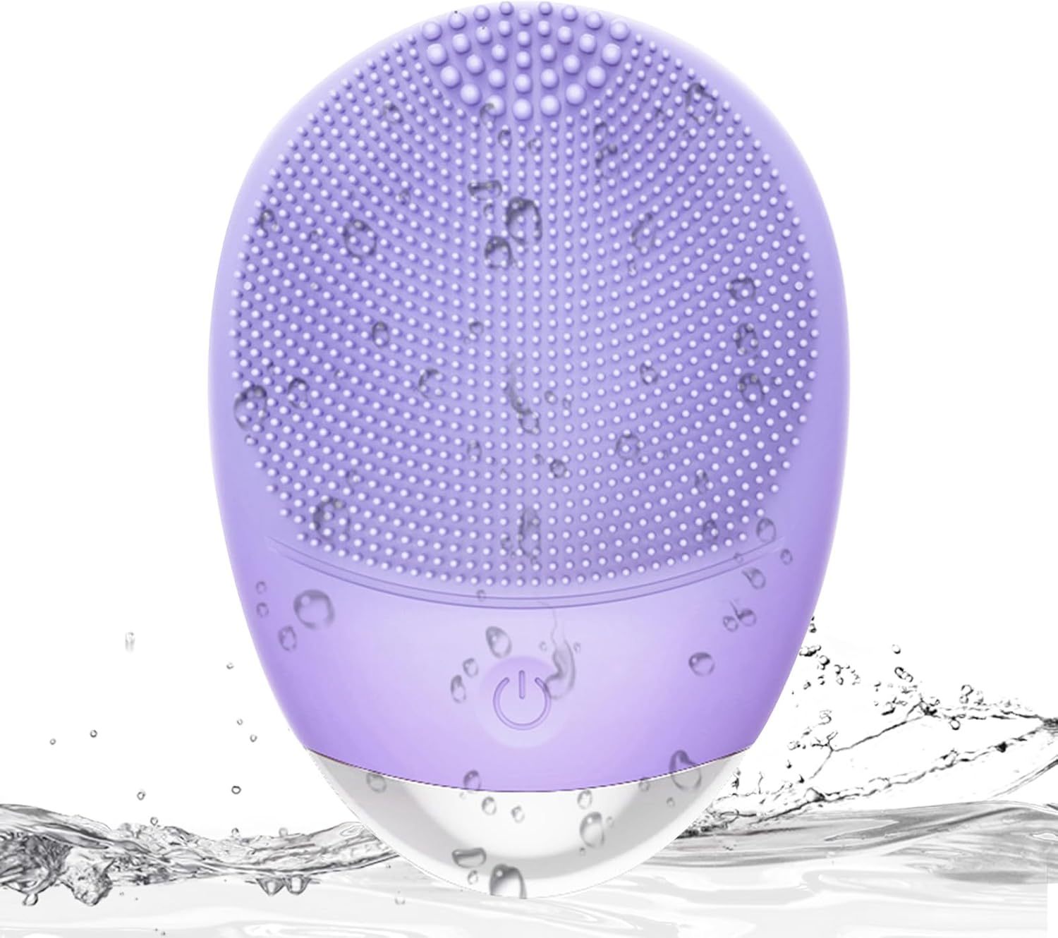 HKM-105427 High-Frequency Vibration Silicone Facial Cleansing Brush - USB Rechargeable, Waterproof, Unisex Skin Care Tool