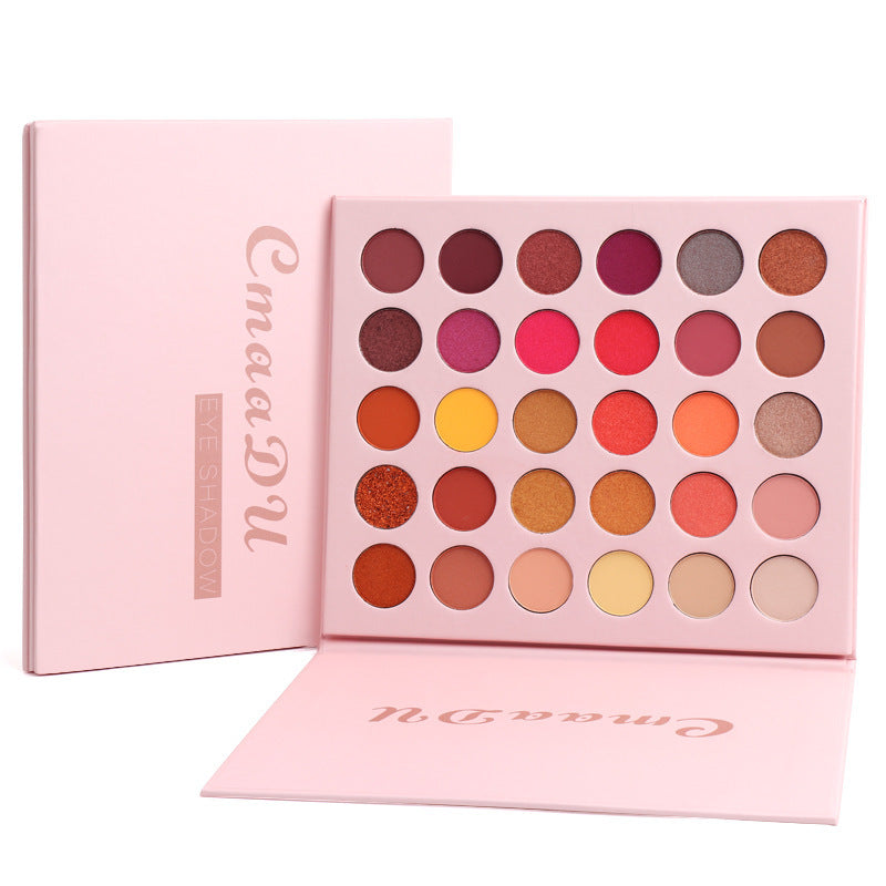 HKM-571731 Matte Metal Waterproof Eyeshadow Palette with 30 Colors for Full Coverage Enhancement