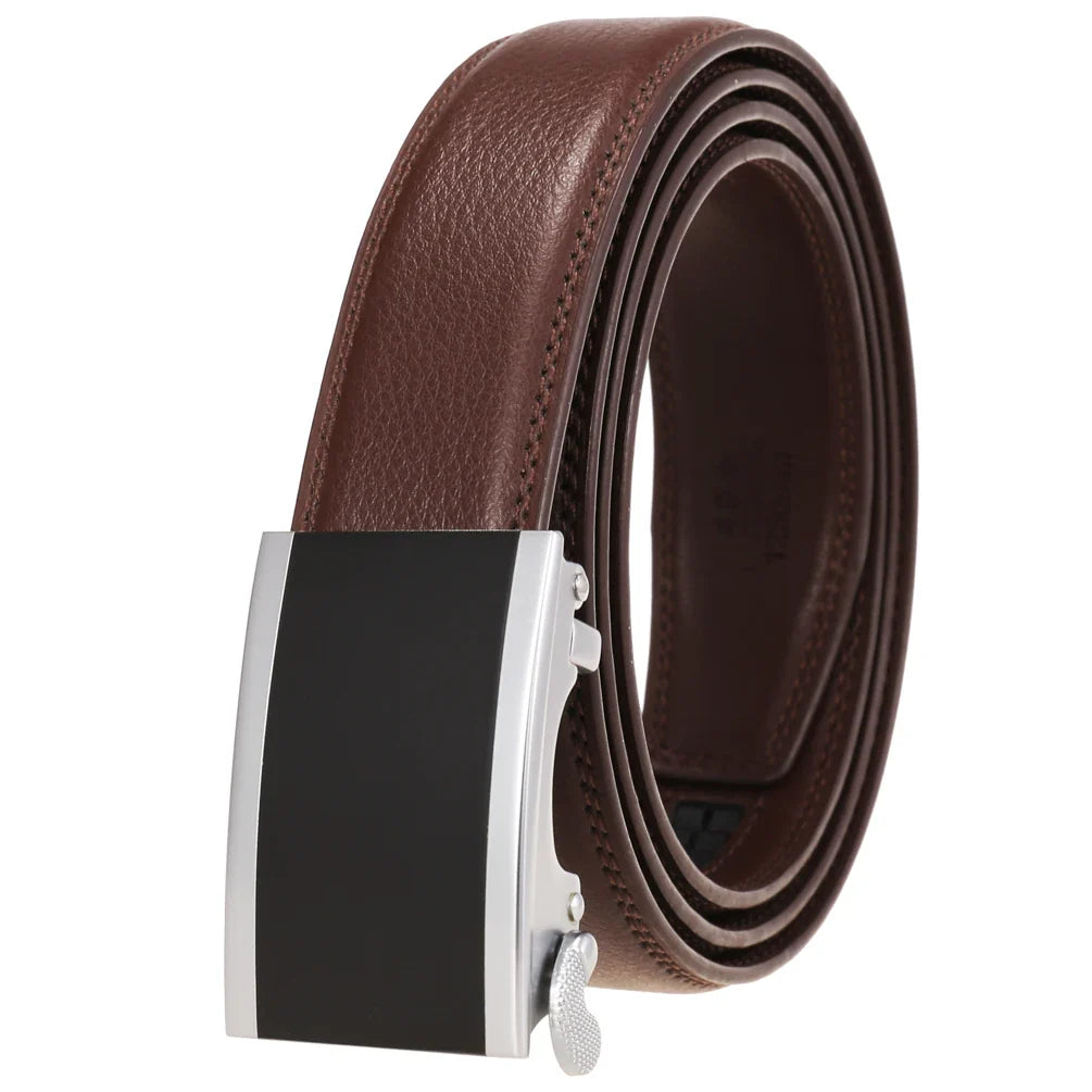 HKM-117075 Men's Genuine Leather Belt - 3.0CM Width, Versatile Style