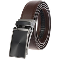 HKM-395027 Automatic Buckle Leather Belt 3.1CM with Versatile Style and Durable Design