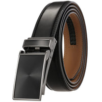 HKM-395027 Automatic Buckle Leather Belt 3.1CM with Versatile Style and Durable Design