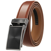 HKM-395027 Automatic Buckle Leather Belt 3.1CM with Versatile Style and Durable Design
