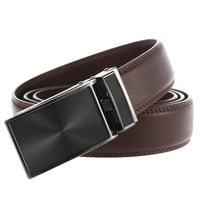 HKM-395027 Automatic Buckle Leather Belt 3.1CM with Versatile Style and Durable Design