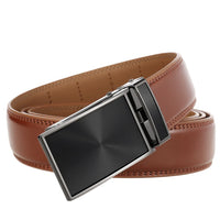 HKM-395027 Automatic Buckle Leather Belt 3.1CM with Versatile Style and Durable Design
