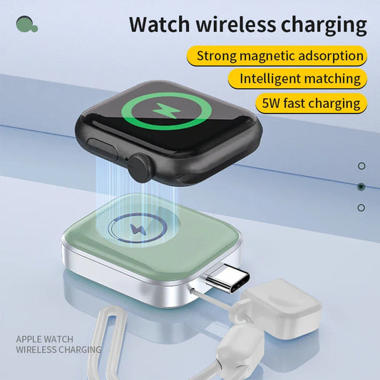 KTX-917203 Magnetic Wireless Charger for Compatible Apple Watch Models - 5W Fast Charging