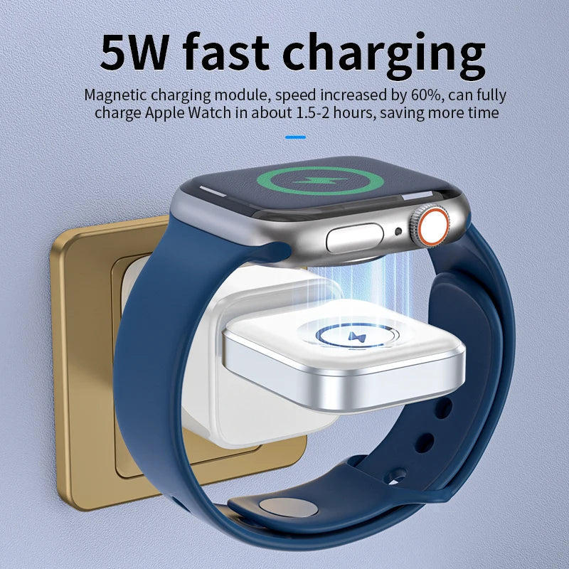 KTX-917203 Magnetic Wireless Charger for Compatible Apple Watch Models - 5W Fast Charging