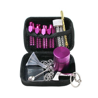 HKM-037587 Multi-Functional Metal Medicine Box with Keychain and Storage Features