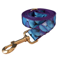 HKM-425811 Purple Cotton Bowknot Dog Collar with Metal Buckle - Adjustable Size S to XL