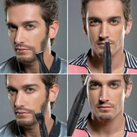 HKM-642707 Men's Electric Trimmer Set with Nose and Eyebrow Grooming Tools
