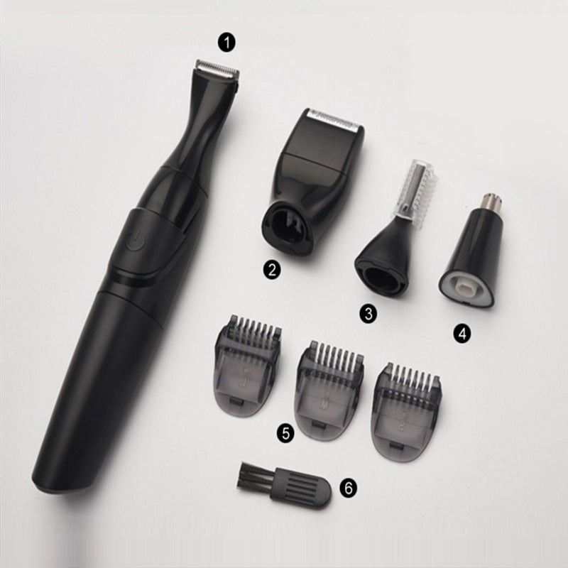 HKM-642707 Men's Electric Trimmer Set with Nose and Eyebrow Grooming Tools