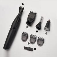 HKM-642707 Men's Electric Trimmer Set with Nose and Eyebrow Grooming Tools