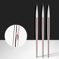 HKM-986771 Rose Gold Nail Art Drawing Pens - 3-Piece Set