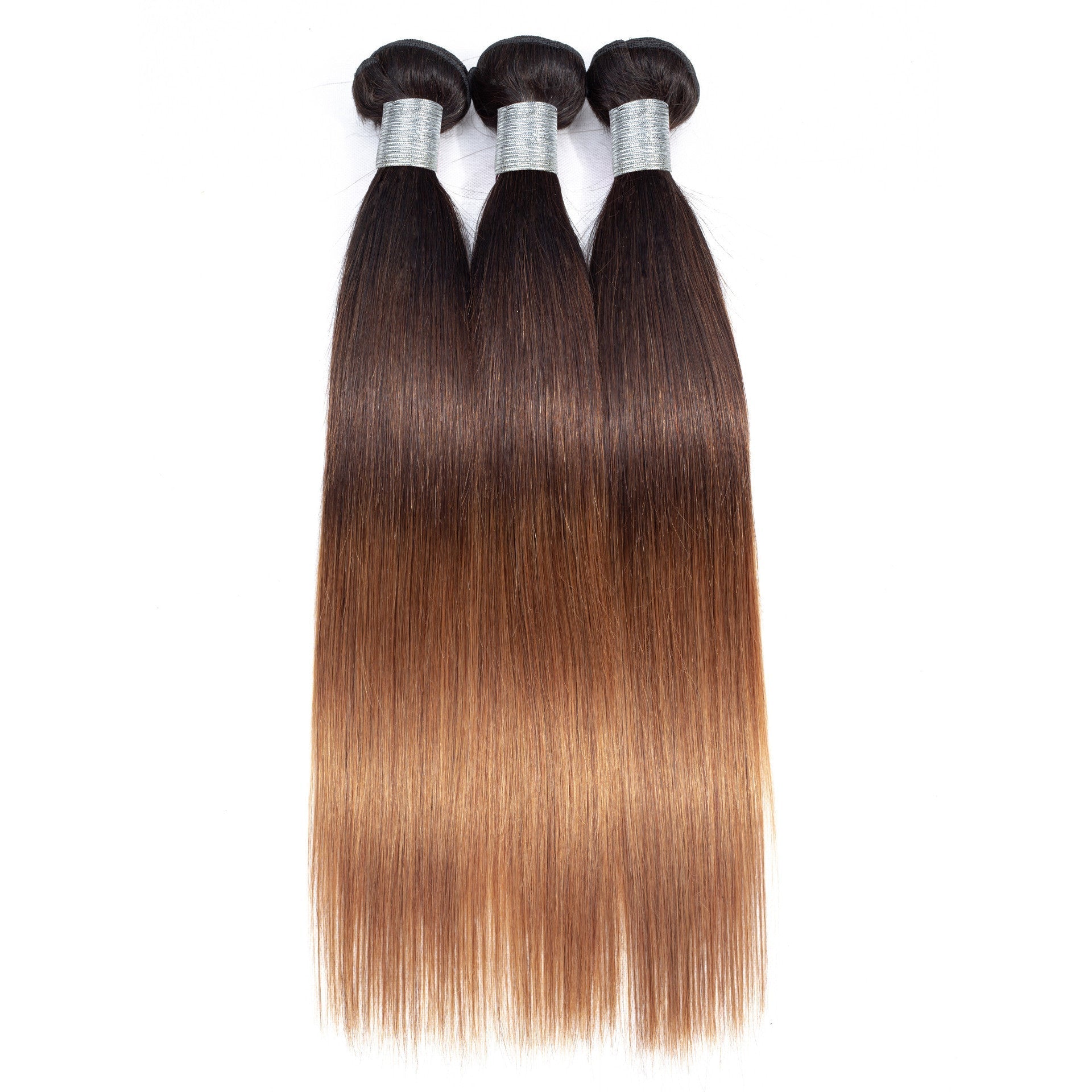 KTX-469331 Medium Long Real Hair Weave for All Skin Tones and Face Shapes, Heat Dyeable