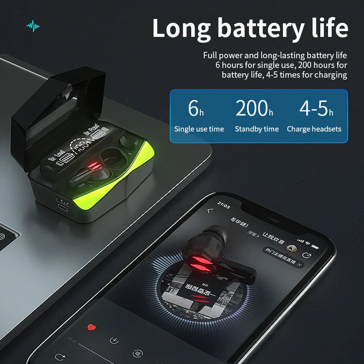 KTX-501523 Wireless TWS Earbuds with Microphone and Low Latency Gaming Features - Bluetooth 5.1