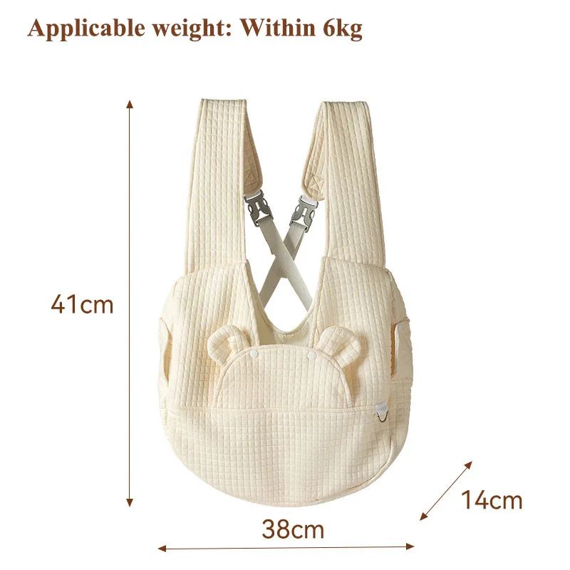 HKM-099923 Breathable Pet Backpack Carrier for Dogs and Cats - Outdoor Cross-Design Travel Bag
