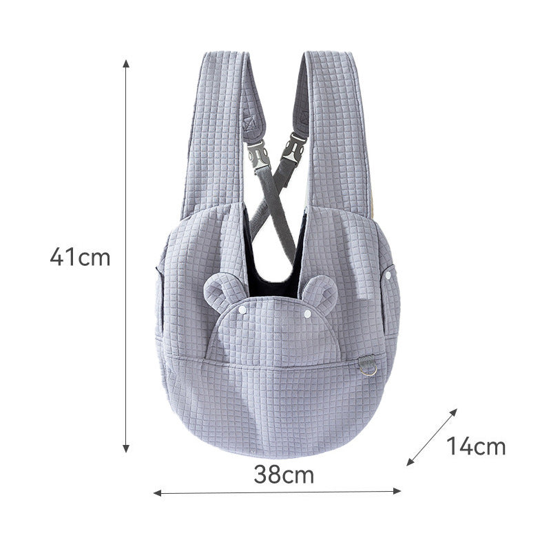 HKM-099923 Breathable Pet Backpack Carrier for Dogs and Cats - Outdoor Cross-Design Travel Bag
