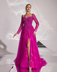 HKM-299859 Rose Pink Evening Dress for Women, Model EZ25058