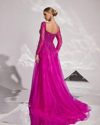 HKM-299859 Rose Pink Evening Dress for Women, Model EZ25058