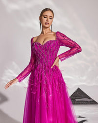 HKM-299859 Rose Pink Evening Dress for Women, Model EZ25058