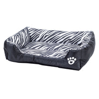 HKM-314963 Cozy Cotton Nest for Pets in Animal Patterns - Leopard, Deer, Zebra, Available in S, M, L Sizes