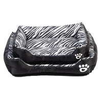 HKM-314963 Cozy Cotton Nest for Pets in Animal Patterns - Leopard, Deer, Zebra, Available in S, M, L Sizes