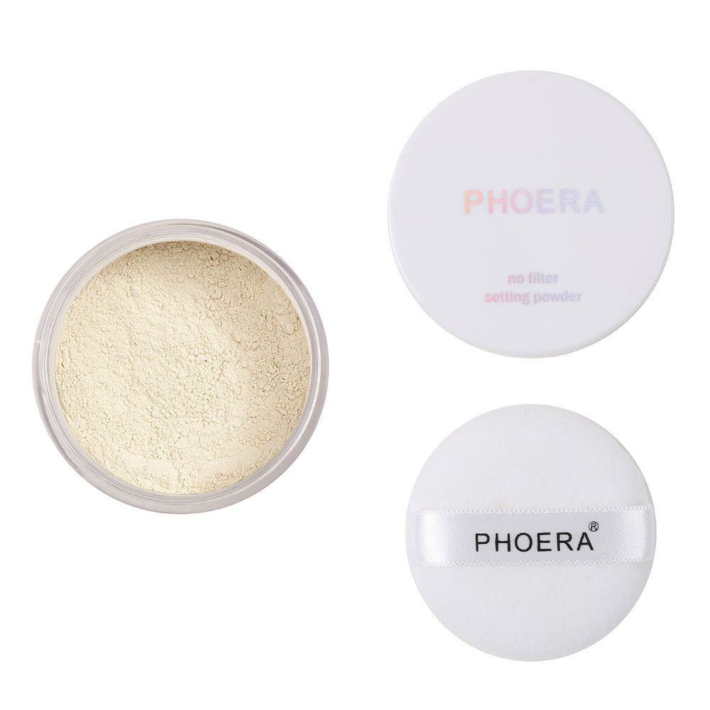 HKM-650771 Matte Oil Control Loose Powder - Translucent, Cool Beige, Banana, Medium Deep - 40g
