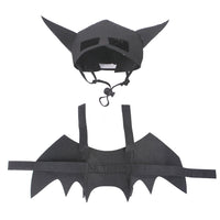 HKM-648467 Halloween Pet Costume: Bat Mask with Wings and Corset, Sizes S, M, L