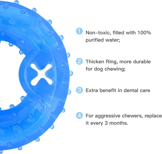 HKM-240723 Cooling Dog Teething Toy - Freezable Relaxation and Dental Care Chew for Puppies