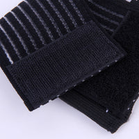 HKM-607635 Black Knitted Compression Palm for Sports and Activities, Made of 70% Nylon and 30% Spandex, One Size Fits Most