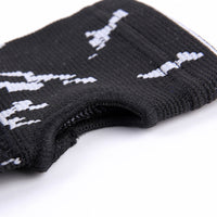 HKM-607635 Black Knitted Compression Palm for Sports and Activities, Made of 70% Nylon and 30% Spandex, One Size Fits Most