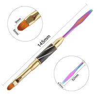 HKM-115539 Multi-Functional Double-Headed Nail Pen for Extension, Embossing, and Glue Application