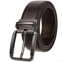 HKM-474067 Genuine Leather Casual Pin Buckle Belt for Men - Model LY35-3946-3