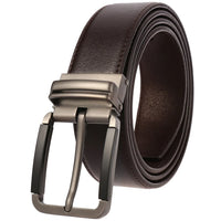 HKM-474067 Genuine Leather Casual Pin Buckle Belt for Men - Model LY35-3946-3