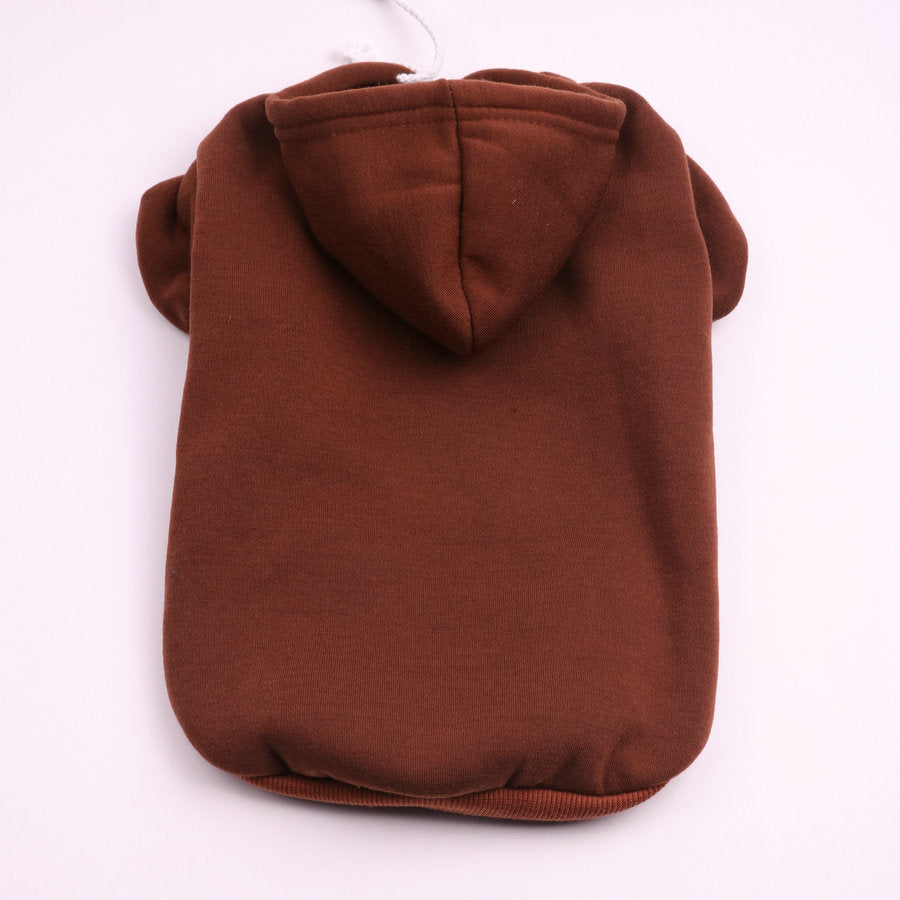 HKM-614547 Multicolor Warm Pet Hooded Sweater - Padded Casual Dog Coat for Cold Weather