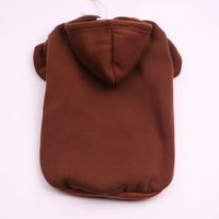 HKM-614547 Multicolor Warm Pet Hooded Sweater - Padded Casual Dog Coat for Cold Weather