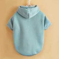 HKM-614547 Multicolor Warm Pet Hooded Sweater - Padded Casual Dog Coat for Cold Weather