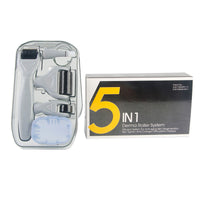 HKM-558419 6-in-1 Derma Roller Microneedling Set for Facial Skin Care with Multiple Needle Sizes and Accessories