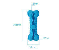 HKM-468947 Silicone Bone Toothbrush Toy for Dogs - Sky Blue & Cyan Pet Dental Accessory