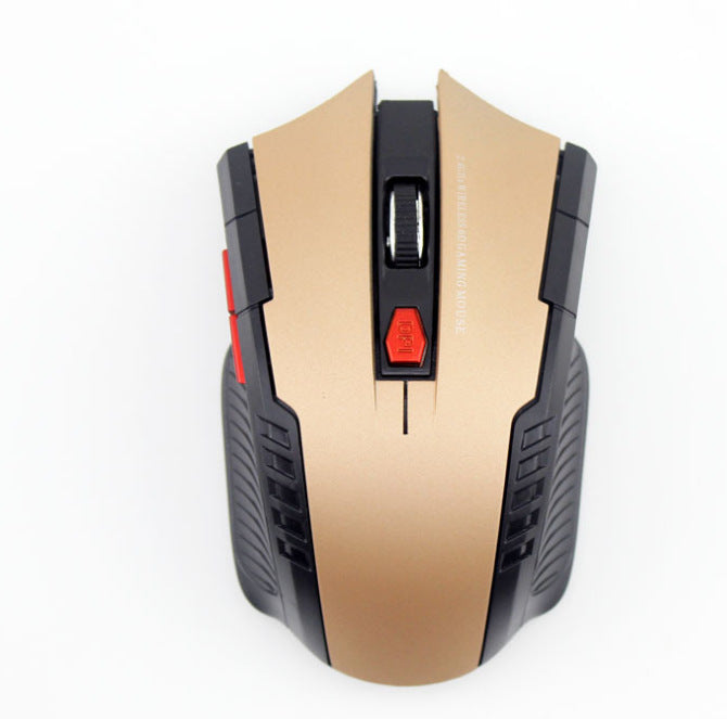 KTX-076755 Wireless Optical Gaming Mouse with Adjustable DPI and Ergonomic Design - 2.4GHz Connection, 6 Buttons, 4-Way Wheel, Multiple Colors Available