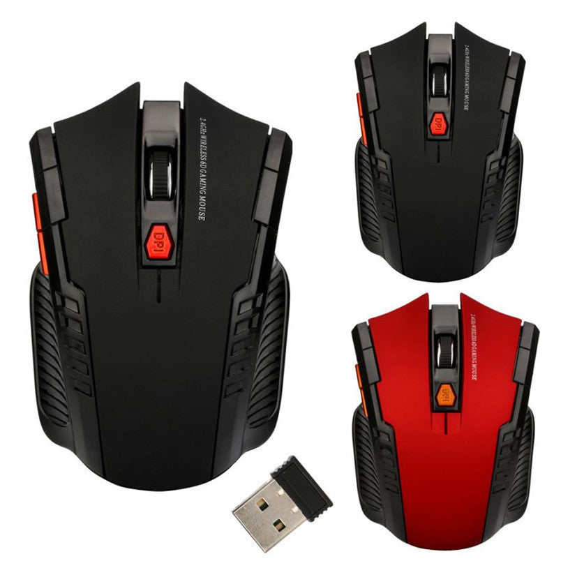 KTX-076755 Wireless Optical Gaming Mouse with Adjustable DPI and Ergonomic Design - 2.4GHz Connection, 6 Buttons, 4-Way Wheel, Multiple Colors Available
