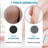 HKM-770323 Rechargeable Electric Foot Grinder for Removing Dead Skin and Calluses