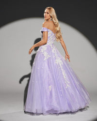 HKM-731603 Elegant Purple Evening Dress for Women - Model EZ25203