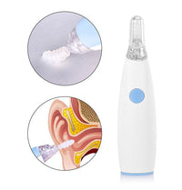 HKM-622803 Rotating Earwax Vacuum with Spiral Silicone Tips and LED Light for Safe Ear Cleaning