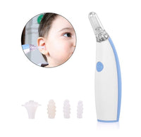 HKM-622803 Rotating Earwax Vacuum with Spiral Silicone Tips and LED Light for Safe Ear Cleaning