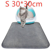 HKM-849299 Honeycomb Cat Litter Mat - Waterproof & Urine-Proof Design for Easy Cleaning