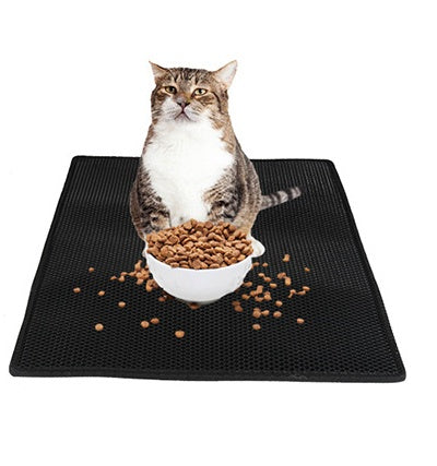 HKM-849299 Honeycomb Cat Litter Mat - Waterproof & Urine-Proof Design for Easy Cleaning